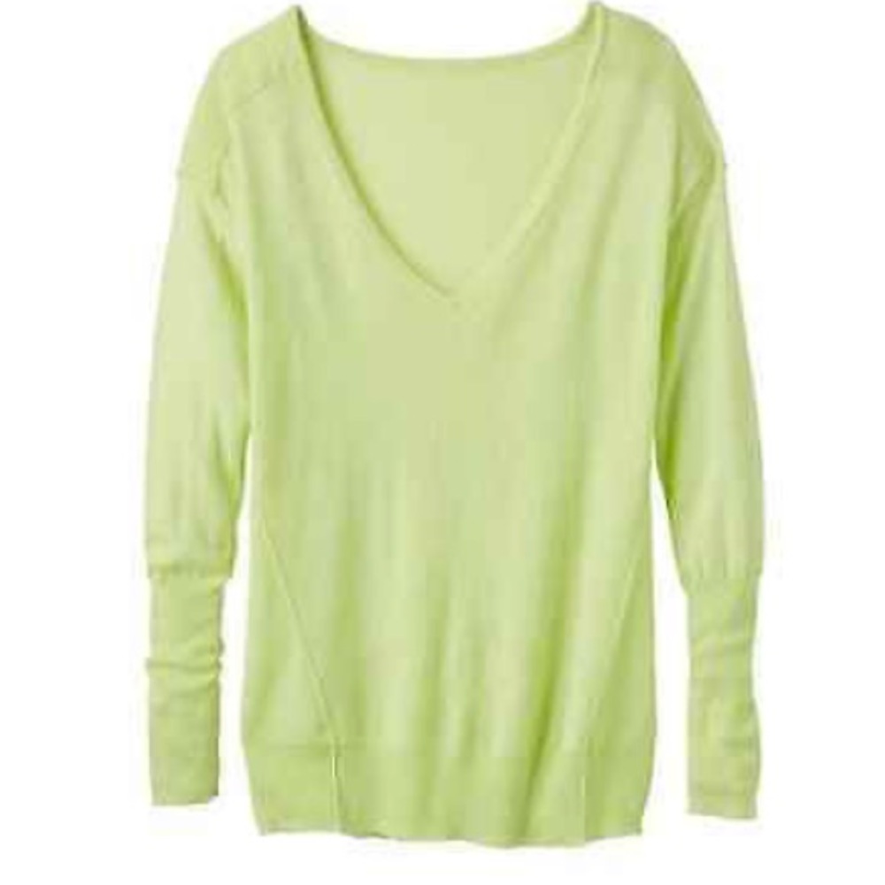 Athleta 100% Cashmere V-neck Sweater